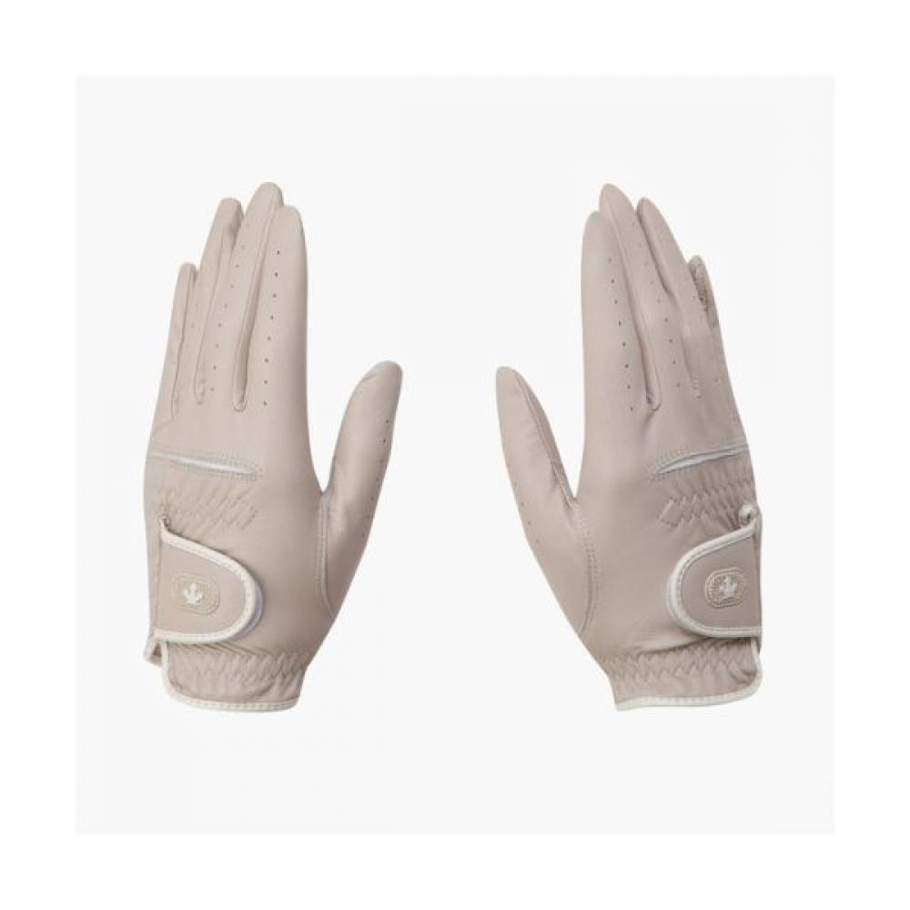 

DeScente Golf Women S SheepSkin Two Hand gloveS BEGGBeige/19