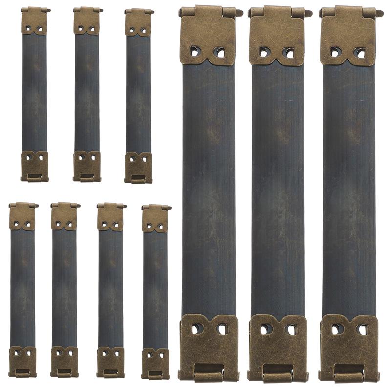 10PCS 10cm Metal Internal Flex Frames DIY Spring Clips Handbag Hinges Accessories for Coin Purse Clasp Bag Handbag - Dark Green