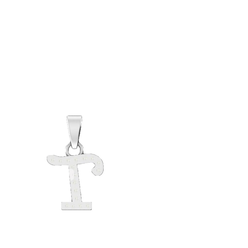 Bezauberndes Alphabet Elegantes Anhänger Anfangsbuchstabe T Schlichte Exquisite Liebesherz Halskette Mode DIY