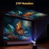 HY300 Ultra-Portable Android Projector H713: High-Definition Home & Outdoor Use