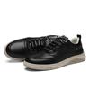 Fashion Men's Shoes Casual Leather Vulcanized Shoes Breathable Lace Up Running Sneaker Comfortable Shoes Outdoor Men Sneakers Shoes