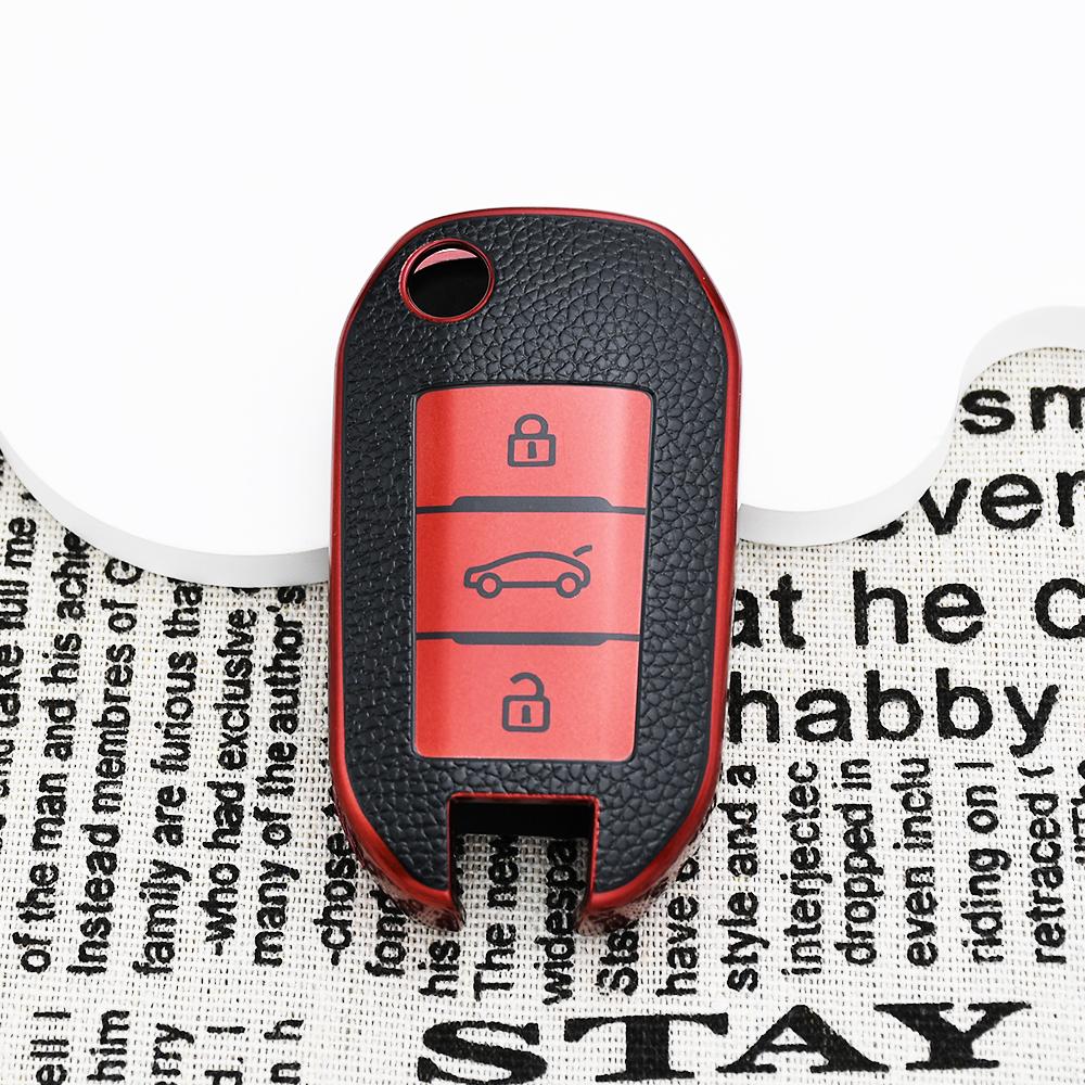 Auto Shell Fob Holder Car Key Case Cover Bag For Citroen C3 C4 C5 C6 Cactus Picasso Xsara For Peugeot 308 3008 508 208 408 307