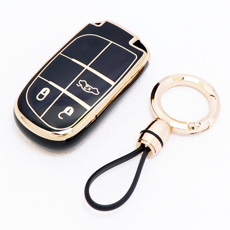 3 Buttons Tpu Auto Accessaries For Jeep Renegade Compass Grand Cherokee Car Key Cover Case Fob For Chrysler 300C Wrangler Dodge