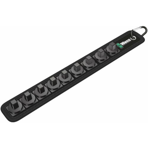 WERA 3/8" Drive Twist Lock Socket Holder, Holds 9 Sockets, 003981