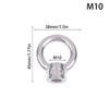 304 Stainless Steel Japanese Eye Nuts M6 M8 M10 M12 M16 Lifting Rings Marine-Grade Hardware Rigging Hoisting Industrial