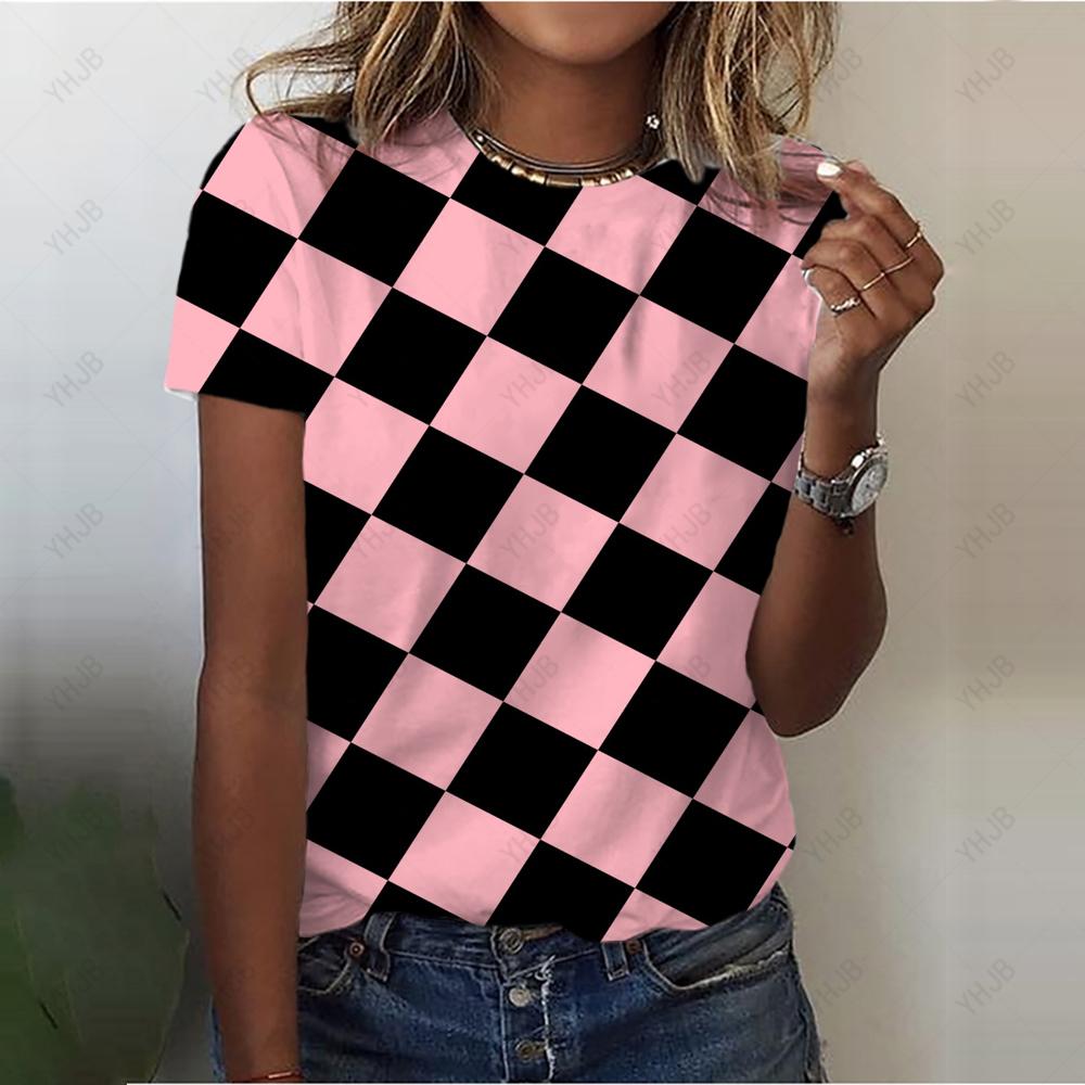 Sexy T-shirt for Women, Fashionable Leopard Print Casual Shorts, Girls Sleeve T-shirt, Beautiful Street T-shirts, Round Neck T-shirt for Women