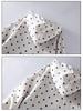 Felpa Giacca con Cappuccio e Zip a Pois in Lino Primavera 2026 per Donna