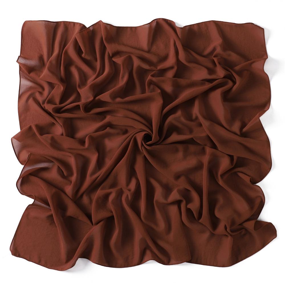 Solid Pearl Chiffon Women Scarf New Summer Girls Sunscreen Thin Scarves Soft Shawl Foulard Viscose Spring Lady Wrap Shawls