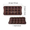 Five-Pointed Star Silicone Chocolate Mold Non-Toxic Reusable Creative Baking Tool for DIY Candy Jelly Cake Decor Home Kitchen Use