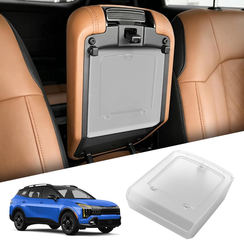 Smabee for Kia Sportage NQ5 2023-2026 Center Console Armrest Hidden Storage Box Transparent Organizer Accessories Tidying ABS