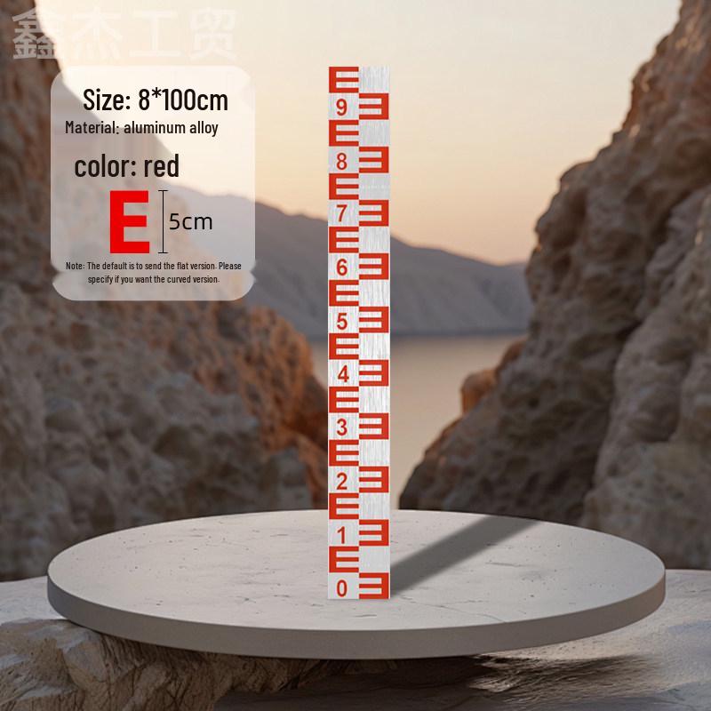 Stainless Steel & Aluminum Water Depth Measuring Ruler