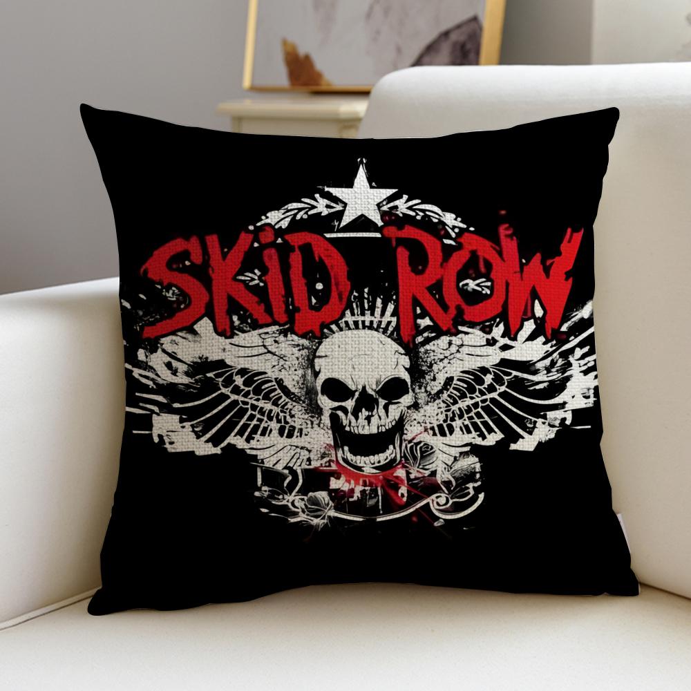 

Rock SSkid RowS Cushion Cover Breathable and skinfriendly linen pillowcase square removable and washable cushion 30X30cm