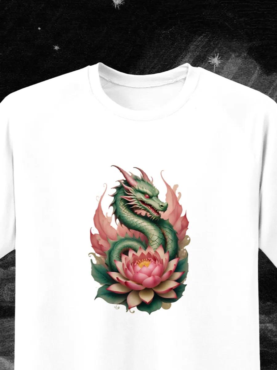 Cute wake up cat printed T-shirt 3XL