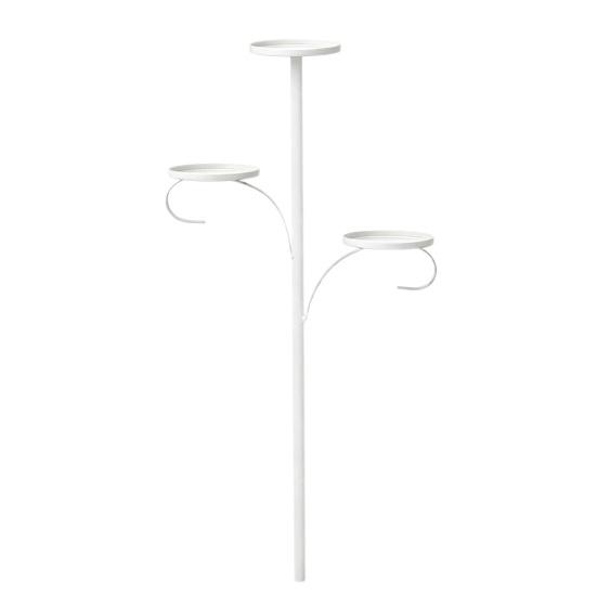 Christmas Tree Topper Candle Holder 3-Tier Metal Triple Candle Tree Topper Shelf Candelabra Indoor Light-up Xmas Tree Topper Decoration