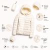 Women Autumn Winter Slim Short Hooded Warm White Duck Down Coat Women Outerwear Ultra-light Plus Size Thin Down Jacket