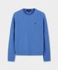 BROOKS BROTHERS [Women'S] Wool Cable Sweater (Blue) (Bbwrwbf401)