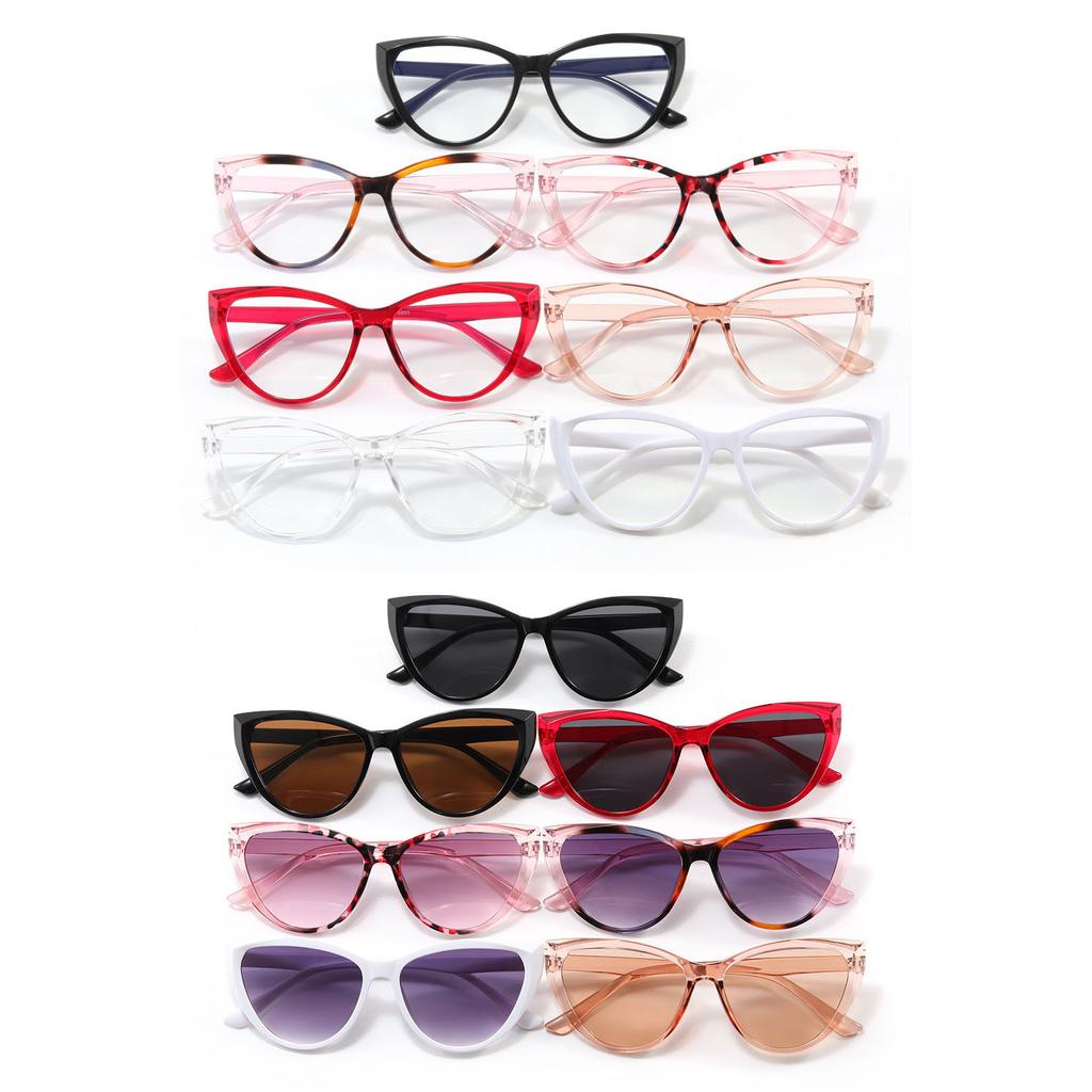 Cat's Eye Large Frame Decorative Glasses Frame Women's Computer Glasses
