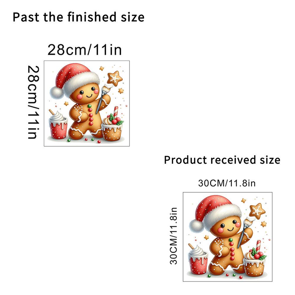 

Removable Christmas Gingerbread Man Wall Sticker for Living Room, Bedroom & Cabinet