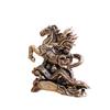 Vintage Chinese Dragon Horse Brass Ornament 1Pc Small Handmade Copperware for Home Entryway Shelf Decor Good Luck Charm