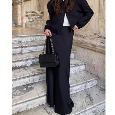 Damen Casual Satinrock Mode Locker Hohe Taille Maxi Röcke Elegant Schlicht Seide Fishtail Rock