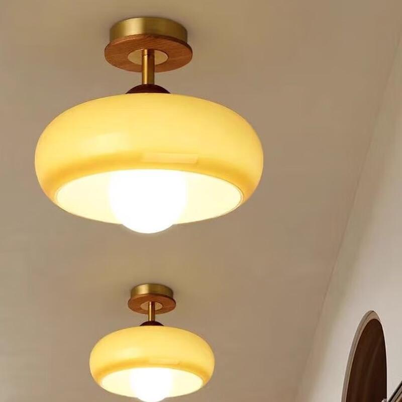 Vintage Mid-Century G45 LED Ceiling Light for Hallways & Balconies