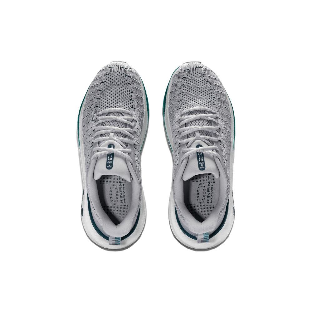 Under Armour HOVR Infinite Elite Halo Grey Hydro Teal Men Sneakers 3027189-102