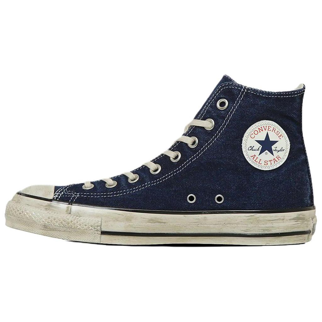 Converse All Star Aged High top Canvas Shoes Unisex Blue 31315220