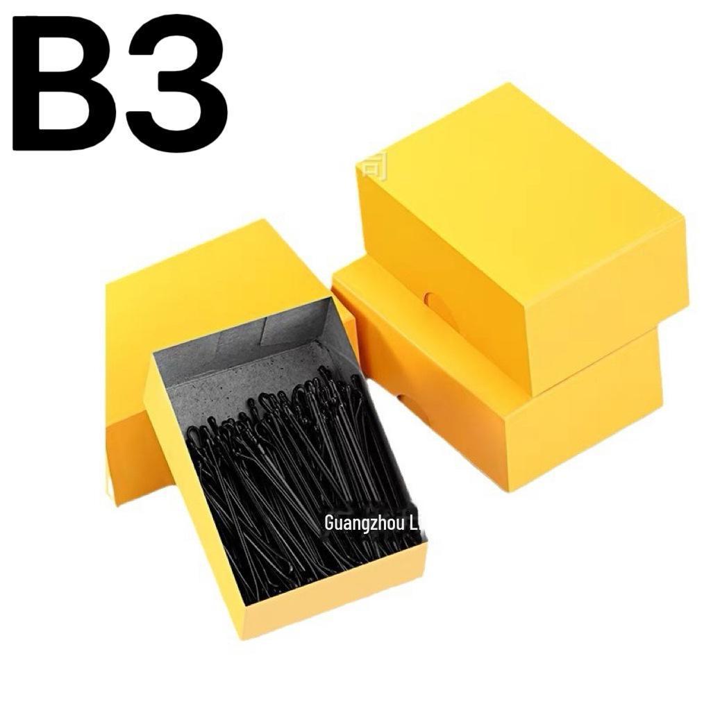 Bold Black Corrugated Hairpin Styling Clip