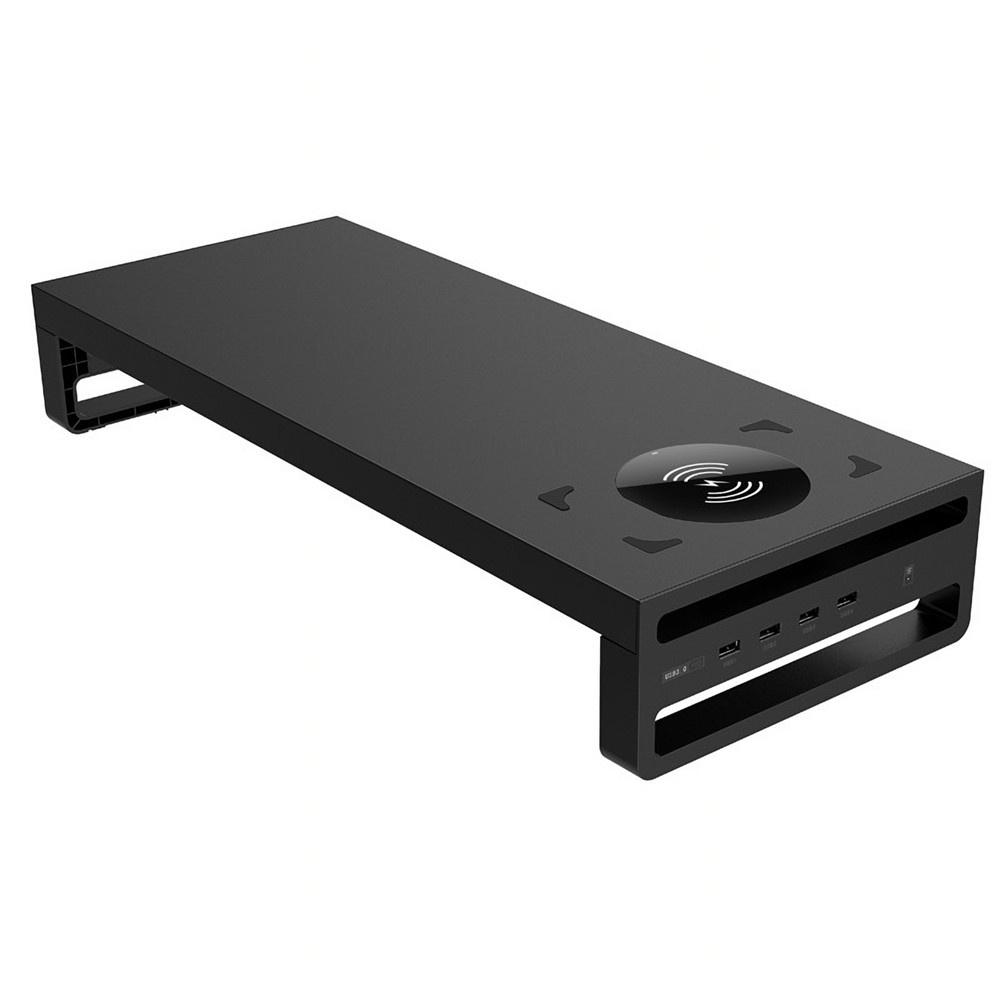USB 3.0 Charging Wireless Multi-Function Desktop Monitor Stand Computer Screen Riser USB 595*255*72mm