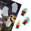 Shiny Santa Claus Little Dwarf Mold Silicone Epoxy Resin Molds DIY Necklace Jewellery Making Keychain Decoration