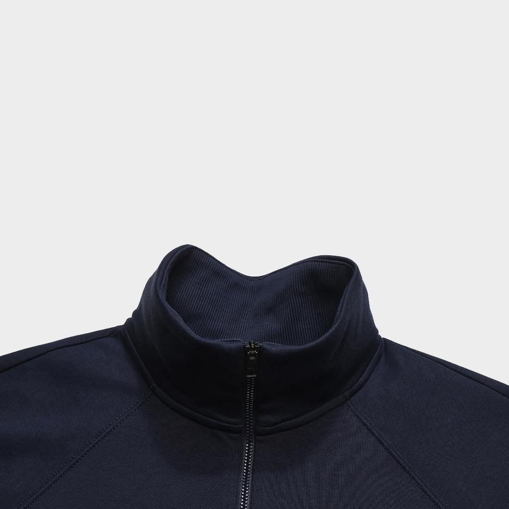 FILA Heritage Mock Neck Pullover Raglan Sleeve Loose Sweatshirt Women sweatshirt F11W548227F-DB