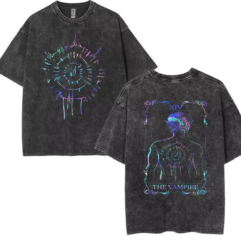 Limited Astarion The Pale ELF T-shirts Baldurs Gate 3 Girl Dinner Vintage Washed T Shirt Men Women Casual High Tshirt