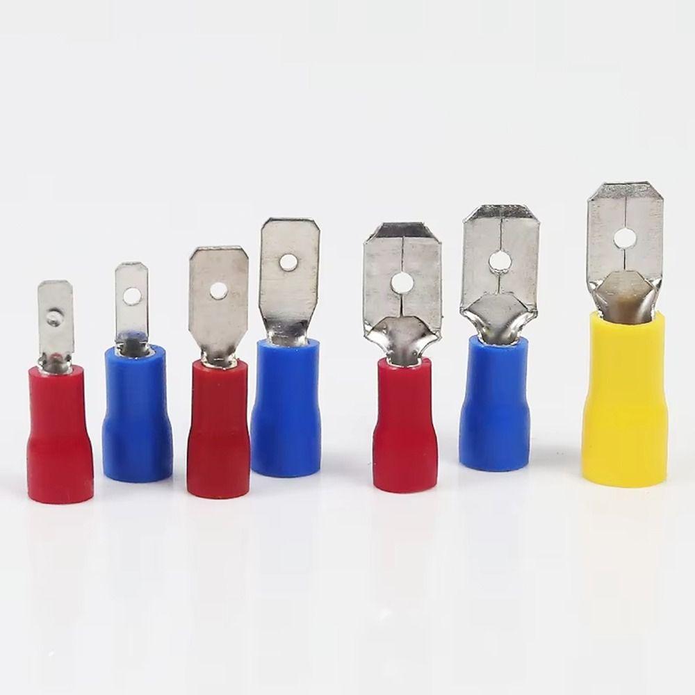 50Pcs 2.8/4.8/6.3mm Wire Connectors Insulated FDD/MDD1.25/2/5.5 Electrical Crimp Terminal Spade Female/Male Quick Disconnects