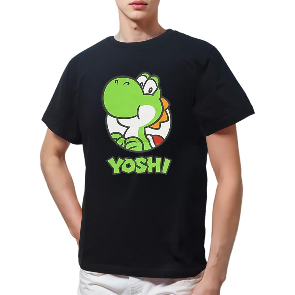 [Fine Plus] T-shirt, Short Sleeve Super Mario, Super Mario, Yoshi Print, Toy, Character