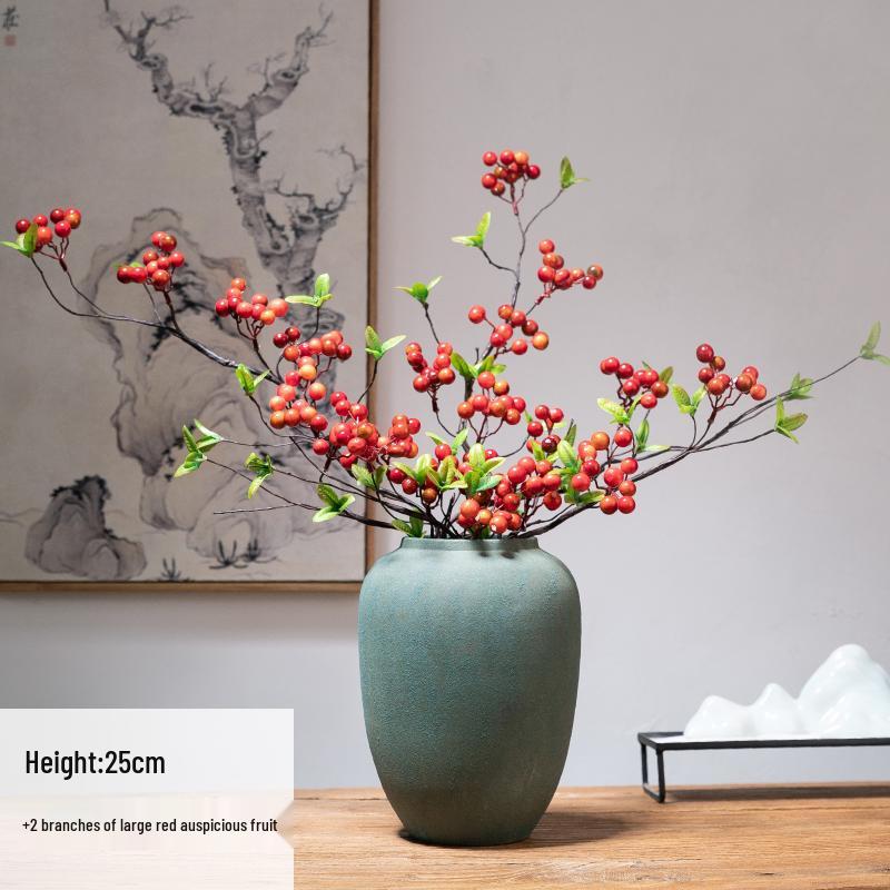 Zen Tabletop Vase for Living Room or Entrance - Ideal for Dried Flower Arrangements