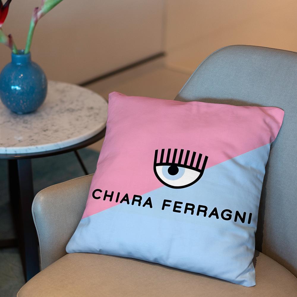 

C-CHIARA FERRAGNI Cushion Cover 2-in-1 Reversible Plush Pillow Cover | Car/Sofa/Bed | Perfect Gift 12x12Inch