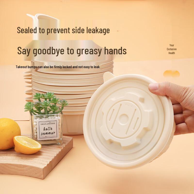Eco-Friendly Biodegradable Corn Starch Takeaway Bowls