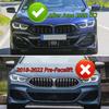 Magickit  for BMW 8 Series G14 G15 G16 Front Kidney Bumper Centre Grill Mesh Grille 2023 2024 840i M850i M8 with Camera Hole RDMEV1