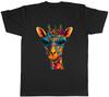 Abstract Giraffe Unisexs TShirt Tribal Hipster Tee Gift