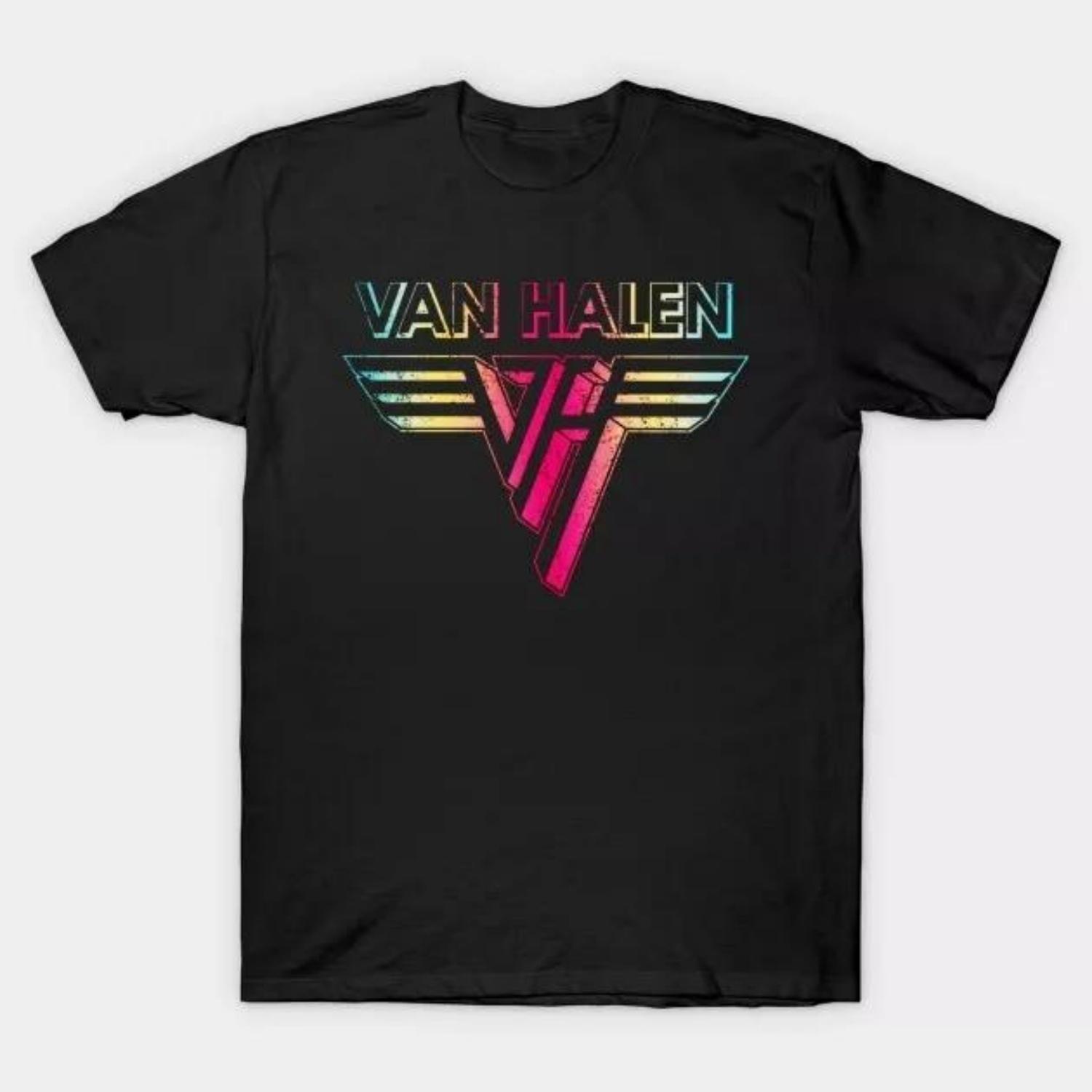 

Футболка Van Halen З коротким рукавом Чоловіки Жінки Чорна Всі Розміри Подарункова Футболка Графічна Футболка З коротким рукавом Унісекс Чоловіки Жінки Літо XXXXXL