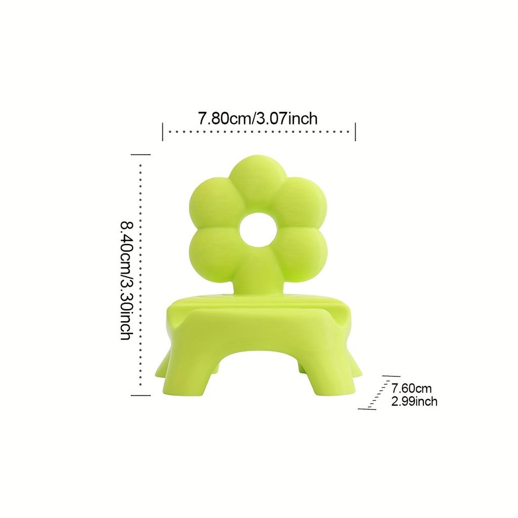 1 PCS Dopamine Creative Stool Phone Stand Desktop Office Desk Fun Decor Tablet Support Holder Photo Frame Stand