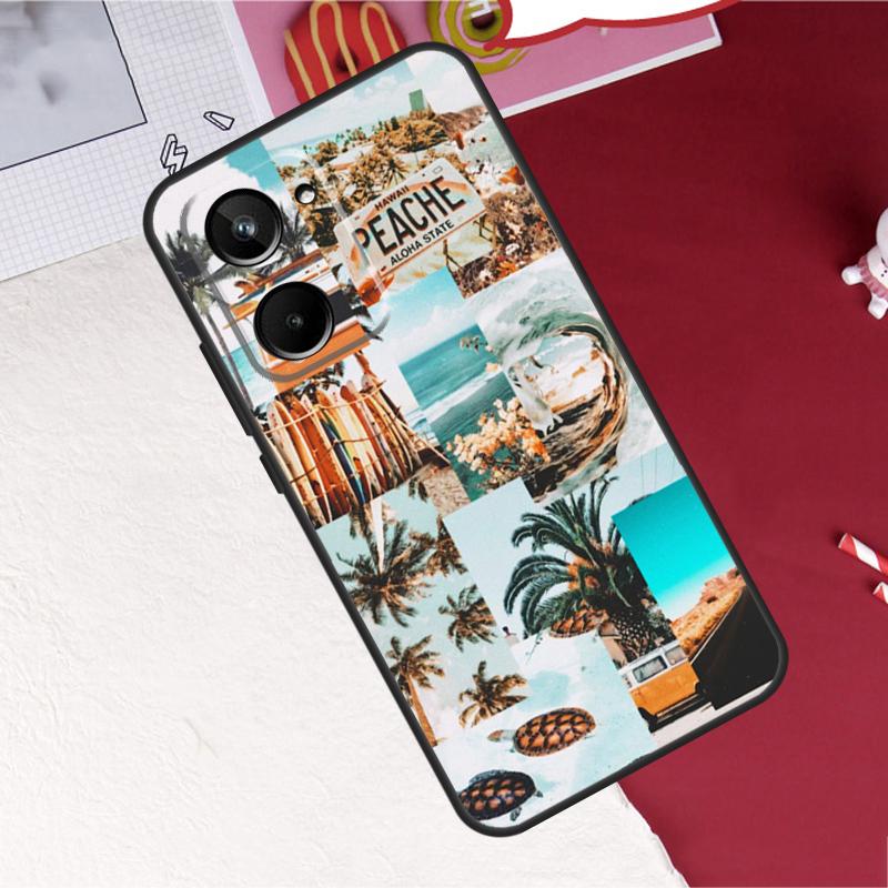 Beach Vibes For Realme C75 C71 C55 C53 C67 C61 C33 C63 C51 C65 GT7 15 Pro 10 11 12 13 14 Pro Plus Case