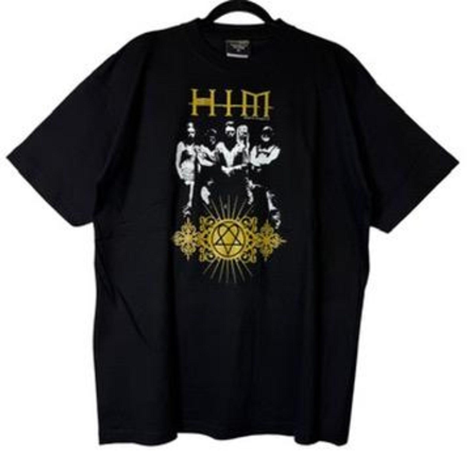 2006 HIM Heartagram T shirt Sz XL (B2049) XL