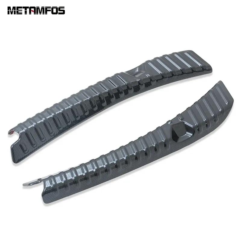 For Tesla Model 3 2017-   Inner Rear Trunk Bumper Foot Plate Tailgate Door Sill Scuff Guard Plate Car Accessories
