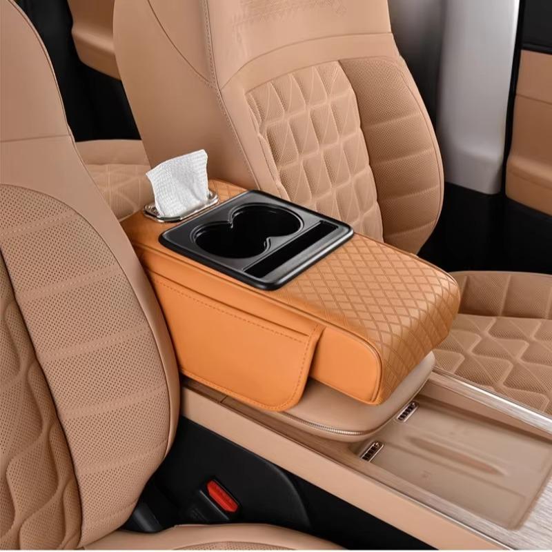 Universal Car Armrest Box Car Towel Box Storage Bag Elbow Cushion armrest pad Multi Function Car Accessories