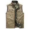 Spring and Autumn New Men's Outdoor Casual Reversible Vest Workwear Loose Camouflage Reversible Vest