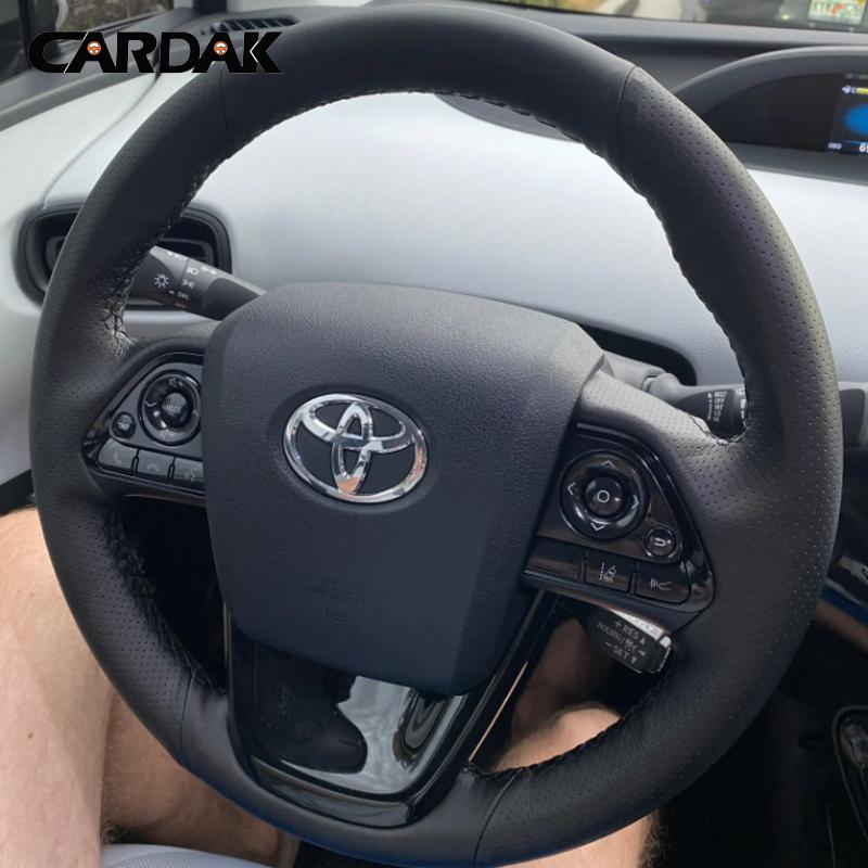Full Black Leather Blue Marker Car