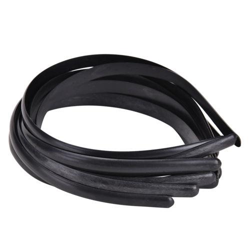 

White Black Plain Lady Plastic Hair Band Headbands NO Teeth Headwear Girl Hair DIY Tool Accessories Wholesales 10pcs/set Length 36cm