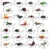 Simulation Insect Model Set Lizard Scorpion Spider Bee Ladybug Butterfly Mosquito Dragonfly Static Ornament