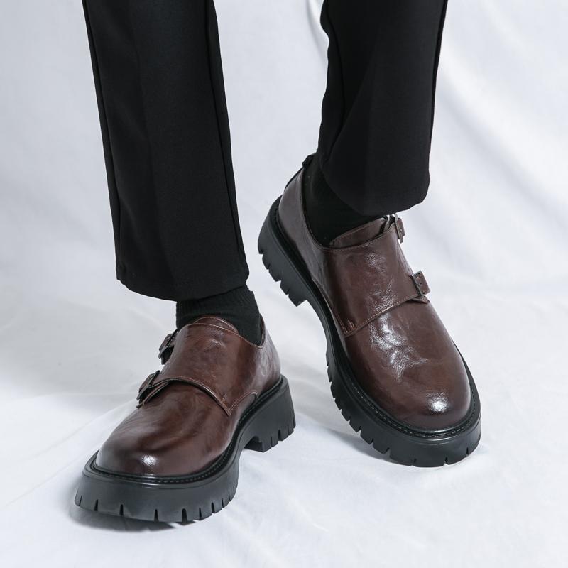 FashionMens Slip on Casual Shoes Leather Fashion Business Shoes Men New Arrival Men Comfortable Loafers Classic Male Dress Footwear